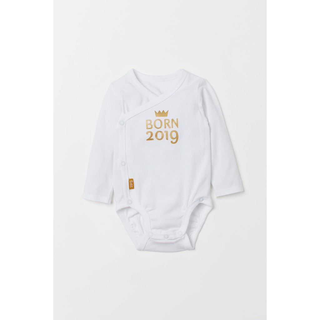 Bodysuit royal baby HM H&amp;M sz 4-6, 6-9m_hàng chính hãng authentic