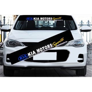 Decal trang trí kính lái xe ô tô KIA