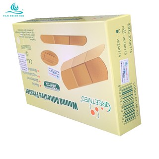 băng cá nhân bảng nhỏ hộp 100 miếng