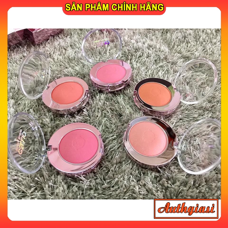 Phấn má Cellio Shining Blusher kèm chổi má