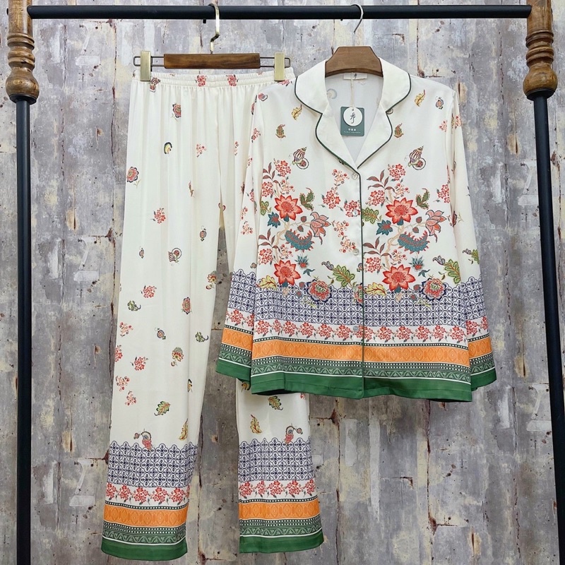 PYJAMA DÀI HOA QUẢNG CHÂU CAO CẤP