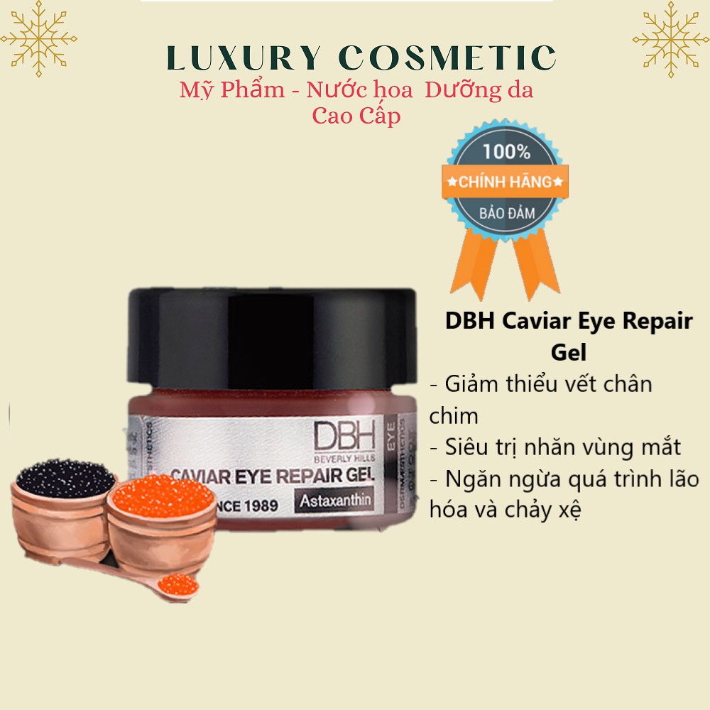 Kem dưỡng mắt chống lão hóa - giảm vết chân chim DBH Caviar 𝗘𝘆𝗲 𝗥𝗲𝗽𝗮𝗶𝗿 𝗚𝗲𝗹 14g