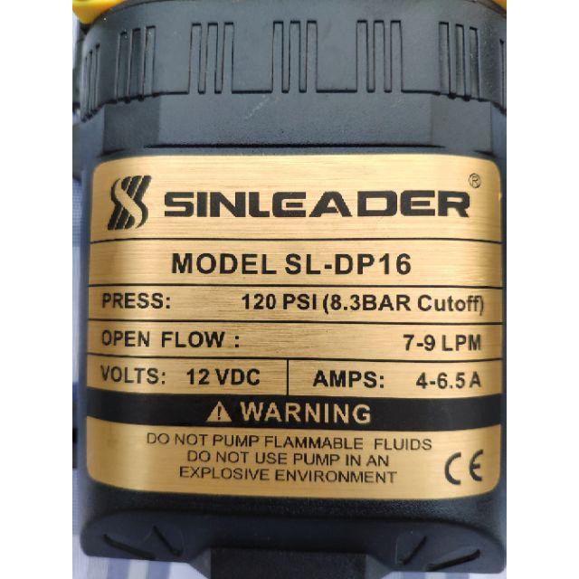 Bơm đôi tăng áp SINLEADER 12V Tự động hút và ngắt nước khi khóa van đầu ra sử dụng rửa xe phun sương tưới l