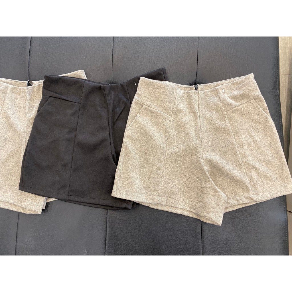 Quần Short Nữ Lưng Cao vải Dạ cá tính