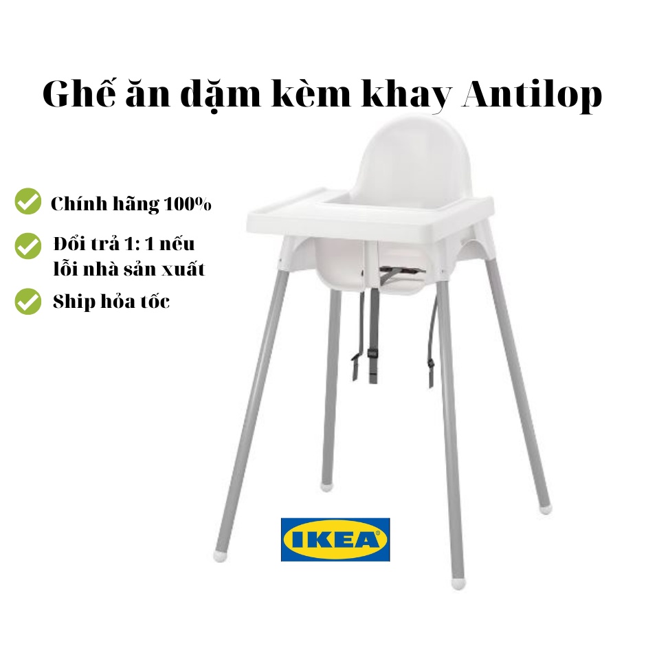 Ghế ăn dặm Antilop Ikea ( Đủ bộ cả khay và đai an toàn)