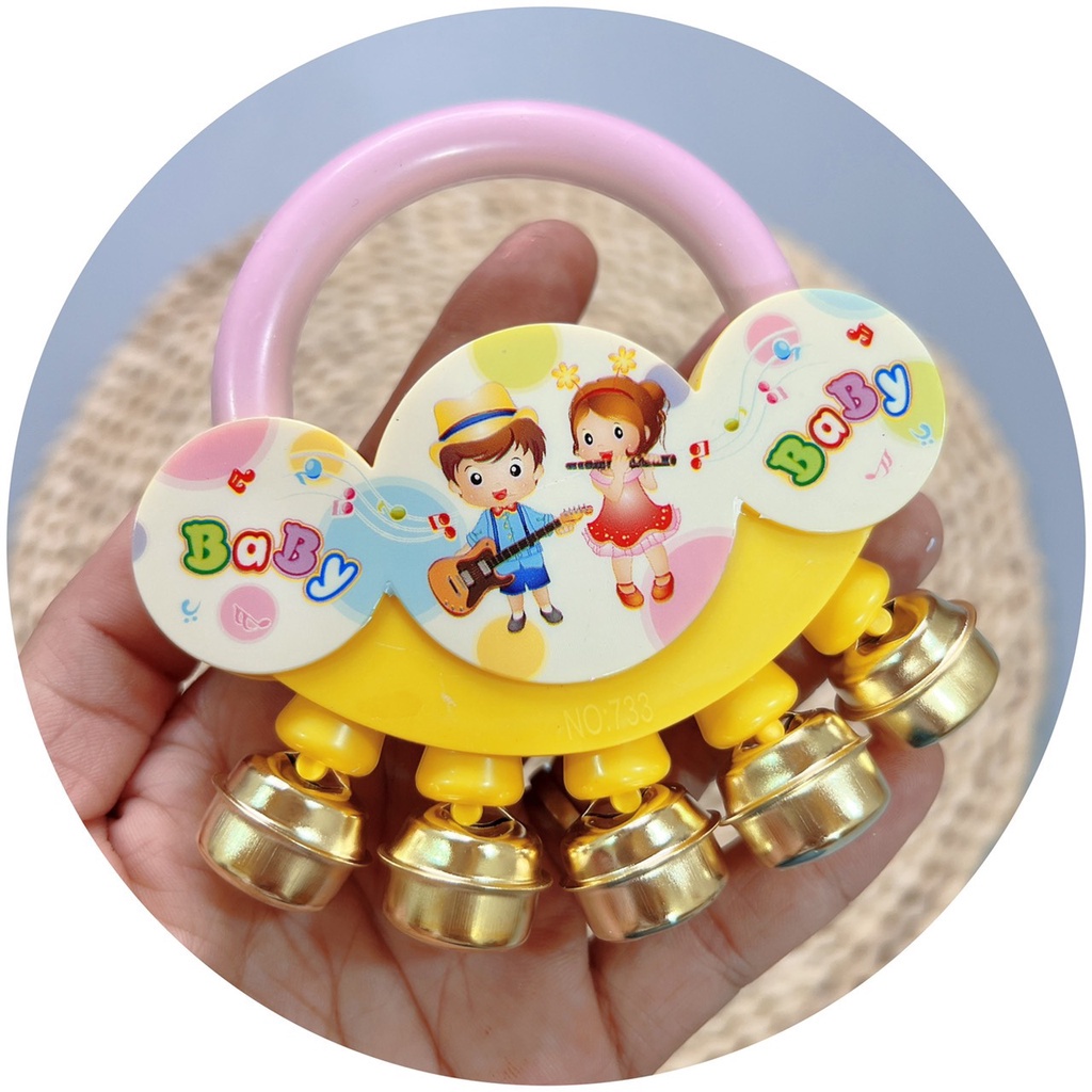 Xúc xắc cầm tay baby có chuông cho bé