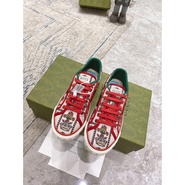 Giày thể thao/sneaker nữ cao cấp thương hiệu Gucci GG/GC Tennis 1977 mẫu mới trẻ trung cá tính