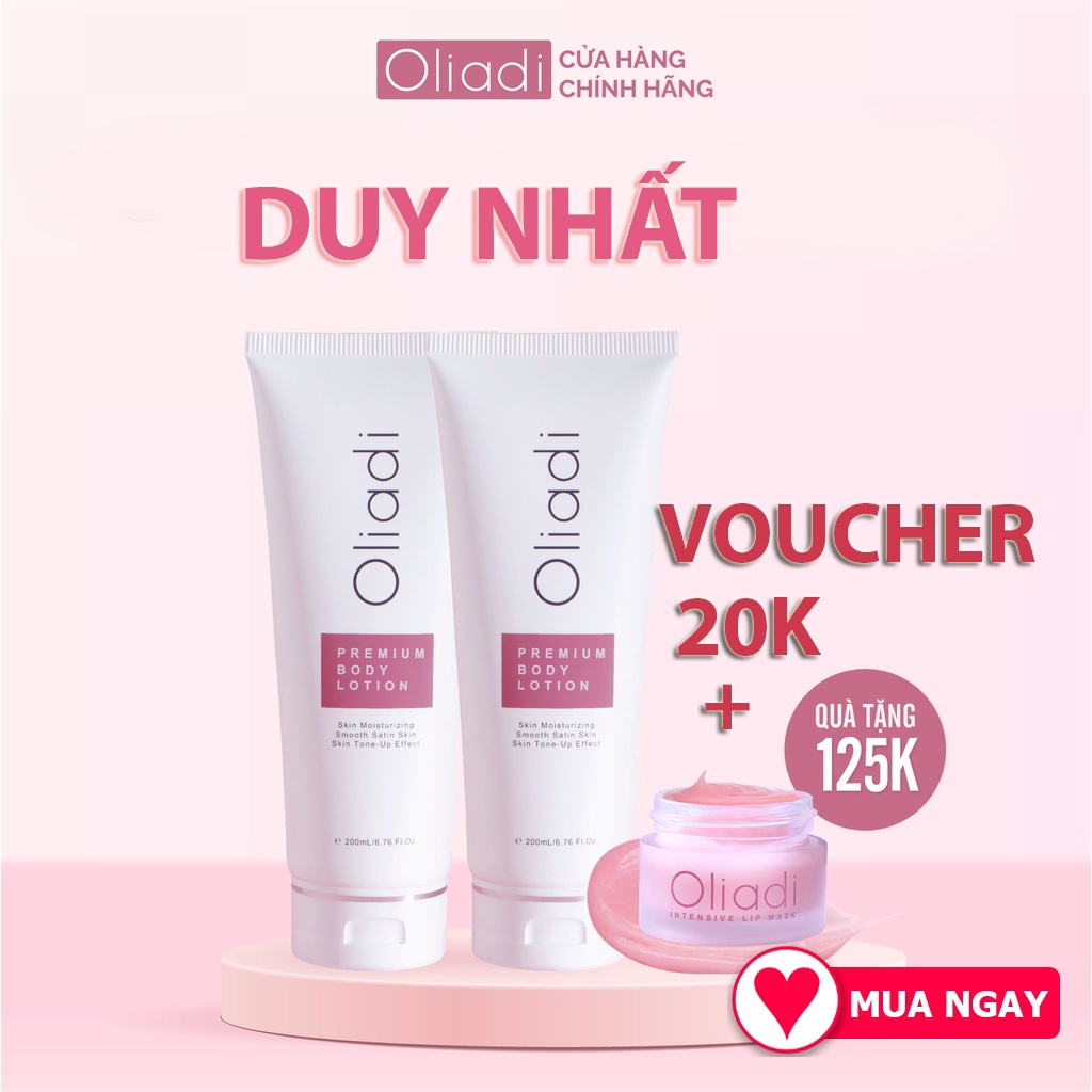 Kem Body Nano Siêu Trắng Da OLIADI Nuôi Dưỡng Làn Da Phục Hồi Trắng Hồng Từ Sâu Bên Trong Dung Tích 200ml Mua 2 Tặng 1
