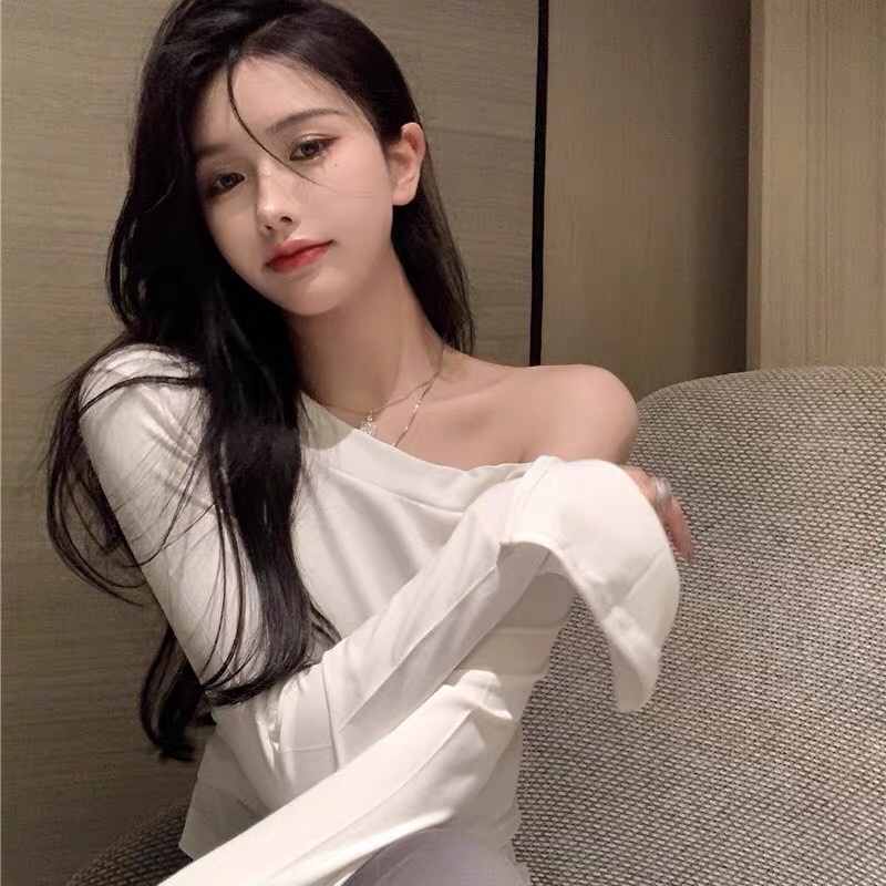 Áo Trễ Vai Sỏ ngón Tay Dài chất vải cotton co dãn (ap).