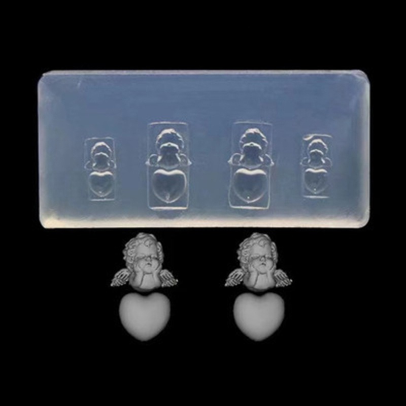 [Hàng mới về] Khuôn silicon tạo hình thiên thần tùy chọn trang trí móng tay DIY