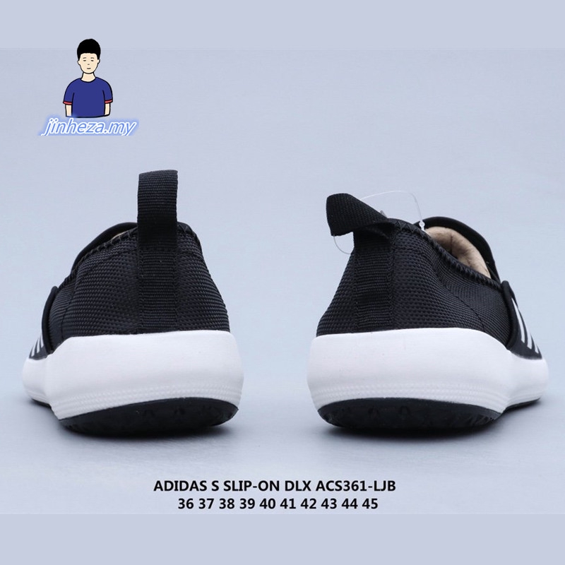 Giày Lười Adidas B-On DLX Vải Canvas Thoáng Khí Chống Trượt Thời Trang Cho Nam Và Nữ Đen