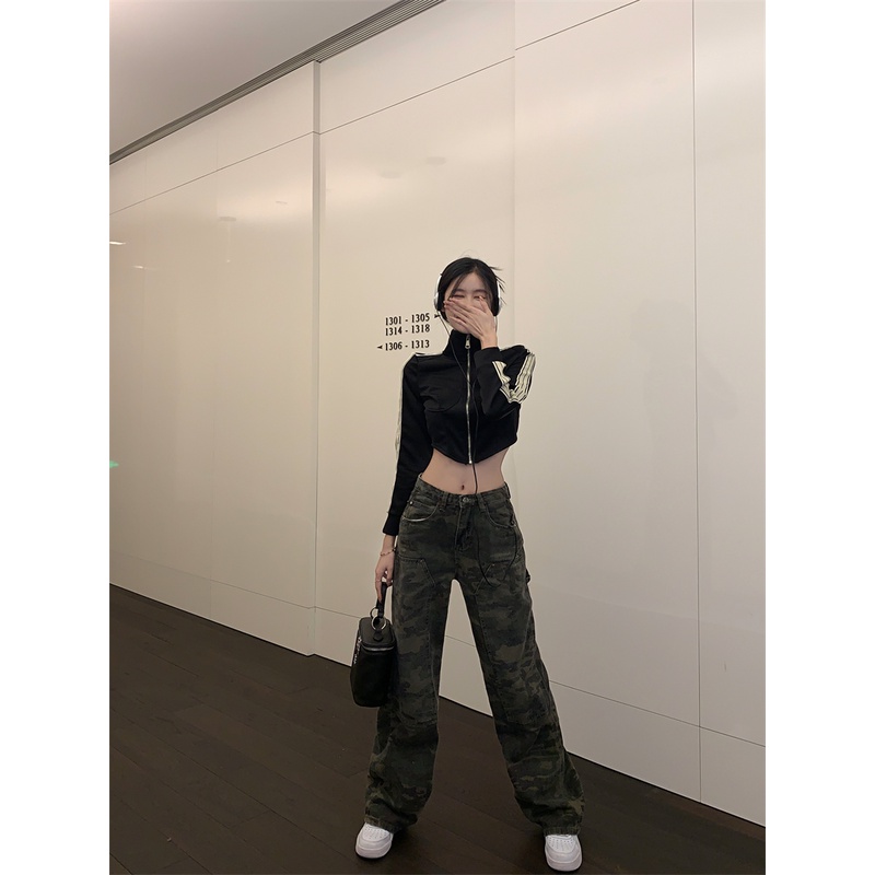 Áo Lửng Tay Dài Cổ Đứng Phong Cách Hàn Quốc Thời Trang Cho Nữ