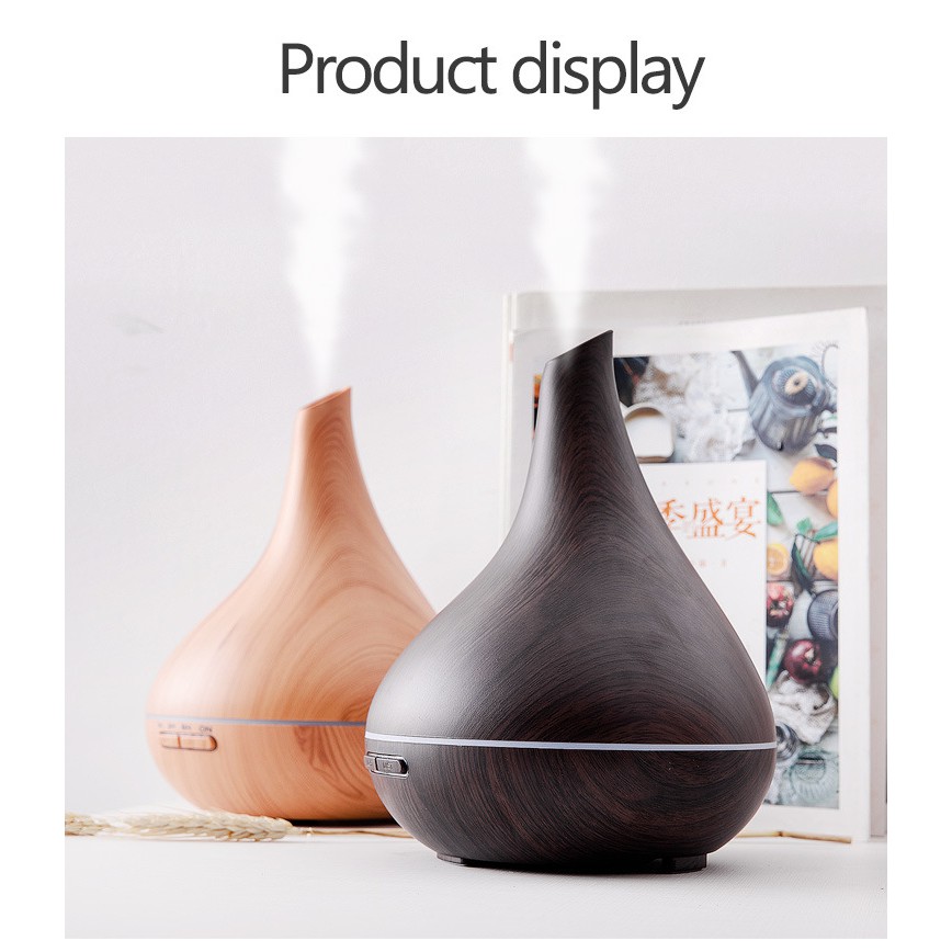 Máy Khuếch Tán Tinh Dầu MKT1881 Phun Sương Hồ Lô Dung Tích 550ML, Có Điều Khiển, Đèn Led 7 Màu, Bảo Hành 6 Tháng