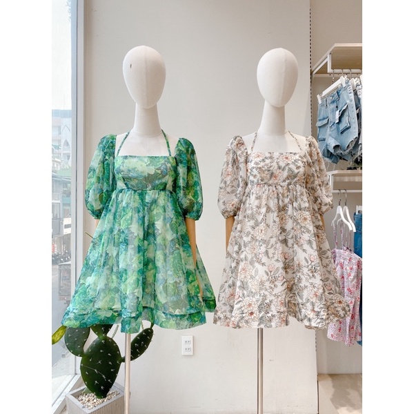 Đầm babydoll tiểu thư siêu xinh tùng xoè MIEU - JJ16