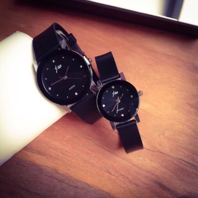 Đồng hồ nam nữ JW dây cao su mặt tròn 2 màu thời trang BNS41