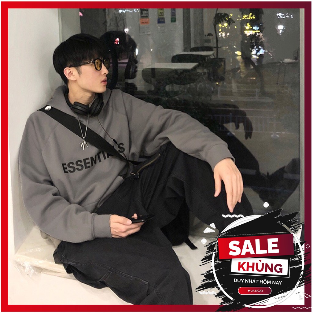 Áo hoodies Unisex chất nỉ bông cao cấp dày dặn mịn không sổ lông phai màu khi giặt - form rộng 50-65kg dưới 170cm mặc