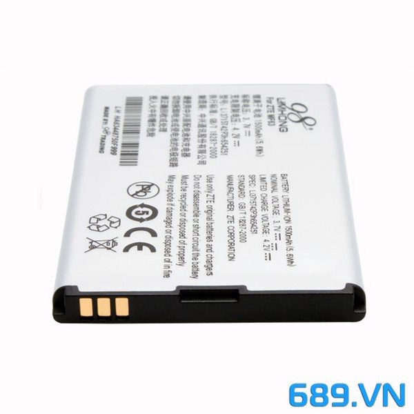 Pin ZTE Thay Thế 1500mAh cho bộ Phát Wifi 3G ZTE MF65 MF64 MF63 MF62 MF60