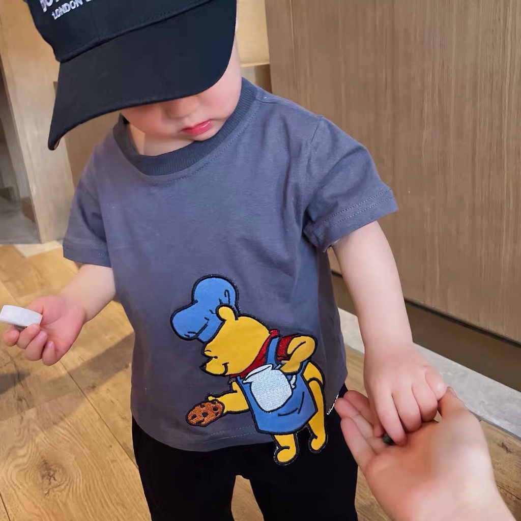 Áo thun trẻ em Con Xinh cotton hình thêu chuột JERRY dễ thương,độc đáo, thời trang dành cho trẻ em từ 4 đến 10 tuổi