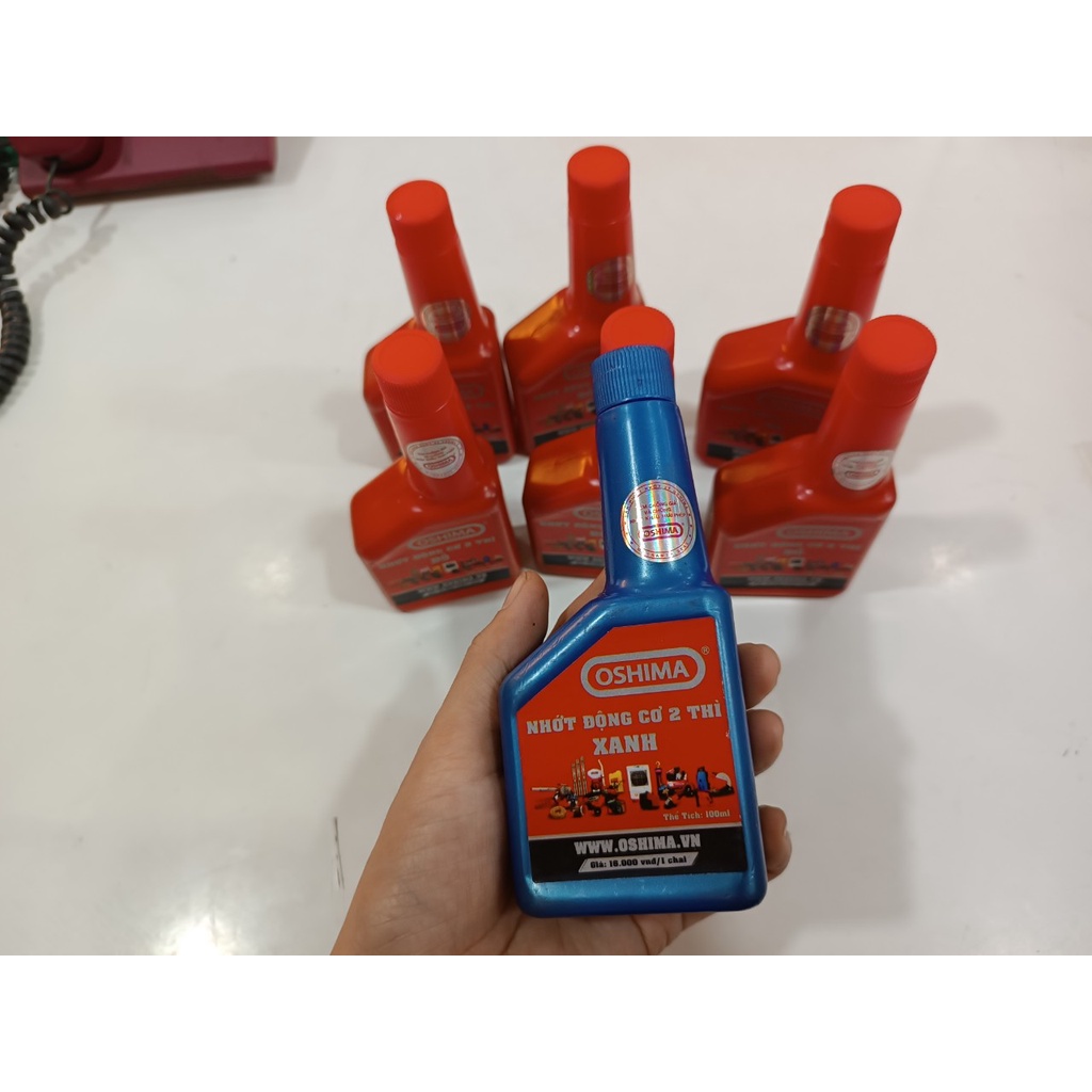 Nhớt 2 thì oshima dung tích 100ml dùng cho động cơ 2 thì