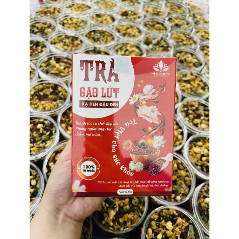 [Mã GROSALE giảm 10% đơn 150K] TRÀ GẠO LỨT XẠ ĐEN ĐẬU ĐEN 800g - 500g, Hoa Cúc, Hoa Nhài Thanh lọc cơ thể - Đẹp da