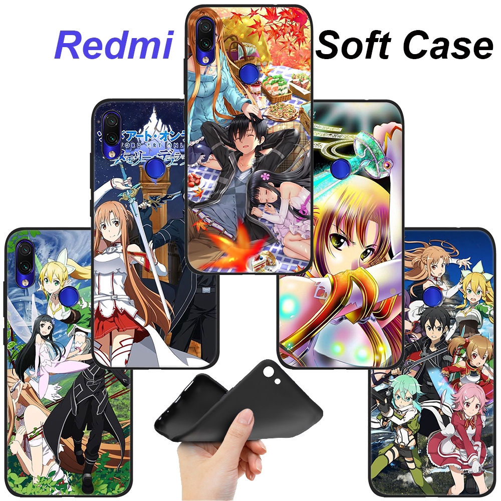 Xiaomi Redmi 8A S2 GO K20 K30 Pro Poco X2 Note 8 8T Pro Phone Silicone Soft Case YX172 Sword Art Online