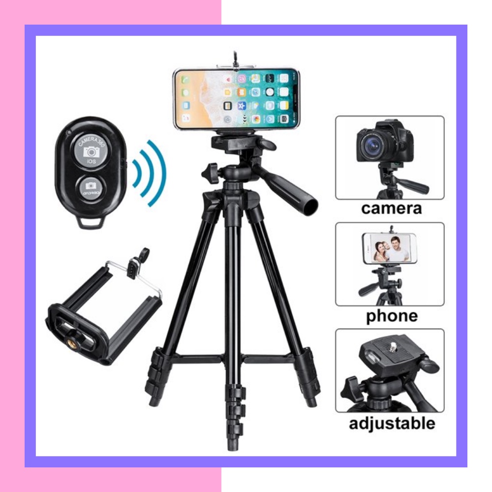 Gậy chụp ảnh 3 chân TRIPOD CAO CẤP, giá đỡ quay phim, chụp ảnh, livestream tự sướng M3110 - M3120