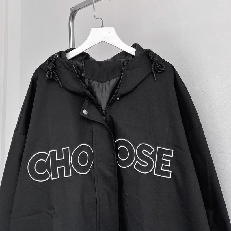 Áo Khoác Dù 2 Lớp Dày Dặn CHOOSE unisex (nam nữ mặc được)