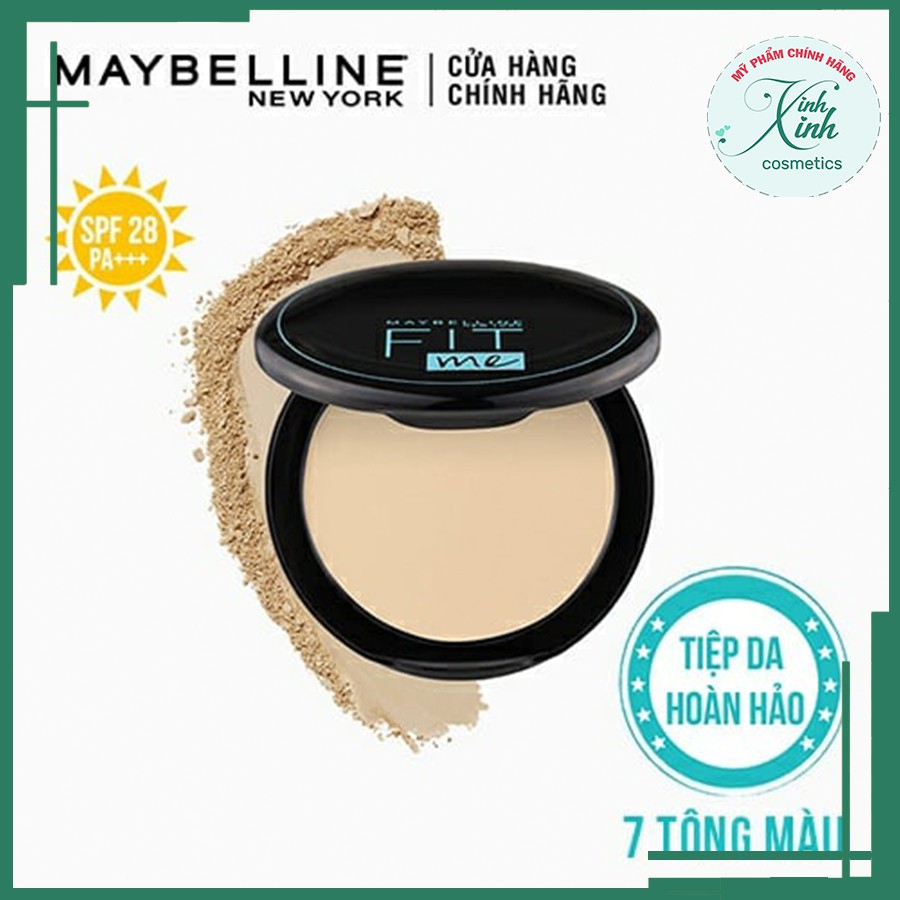 [Chính hãng] Phấn Nền Kiềm Dầu Chống Nắng 12H SPF28 PA+++ Mịn Lì Lâu Trôi Fit Me