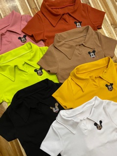 ÁO CROPTOP CỔ TRỤ