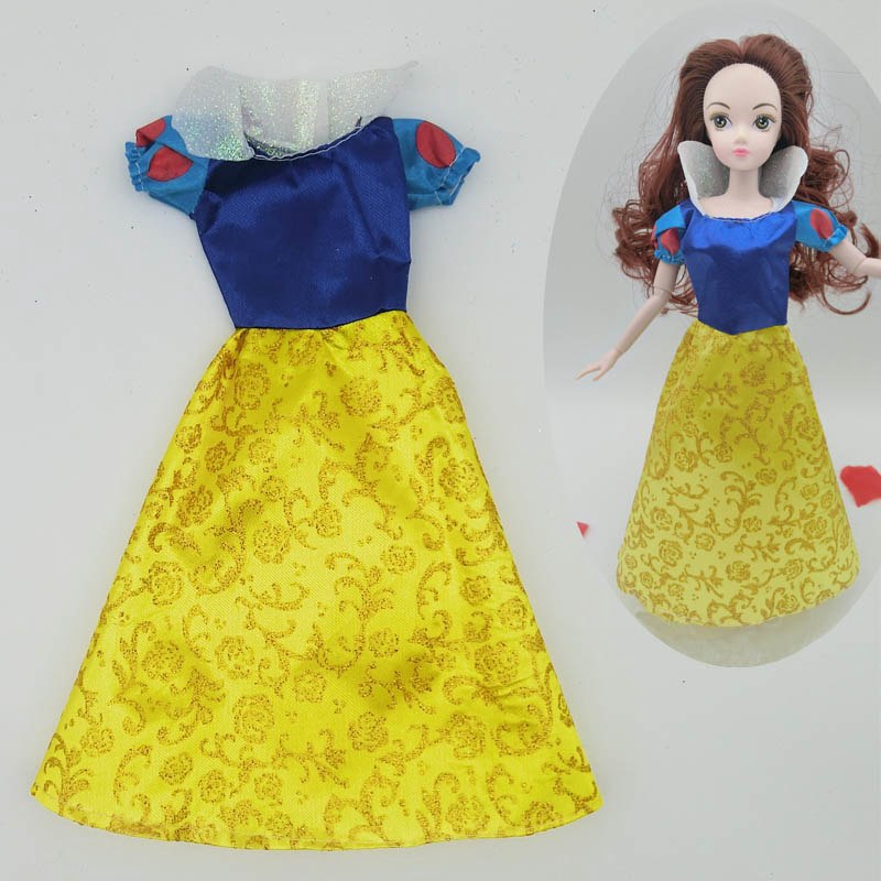 Thời Trang Đầm Công Chúa Bạch Tuyết Cho Búp Bê Barbie