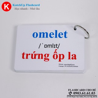 Flashcard tiếng Anh cho bé KatchUp - Thức ăn