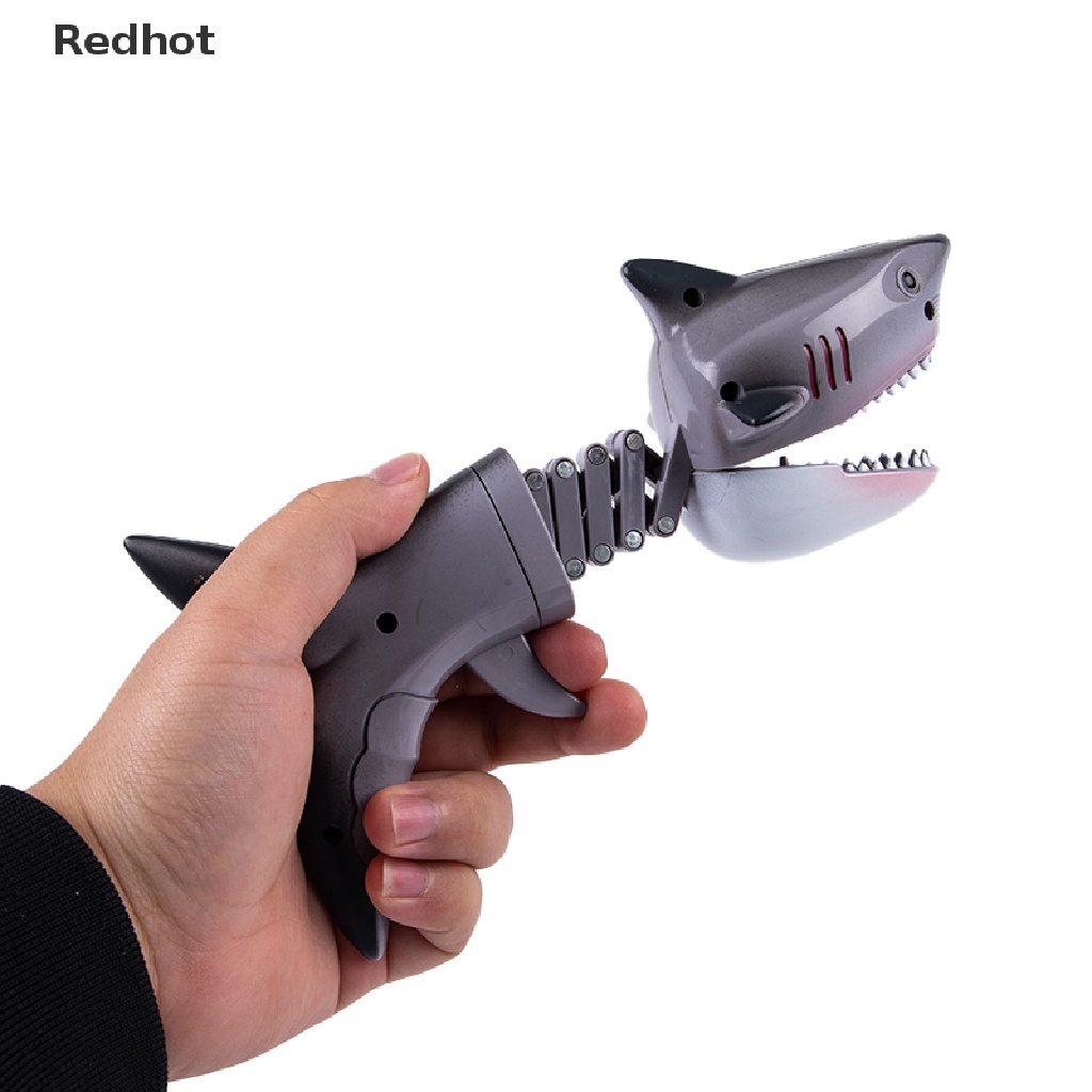 &lt; Redhot &gt; Kẹp Lò Xo Hình Cá Mập Khủng Long Cắn Tay Vui Nhộn