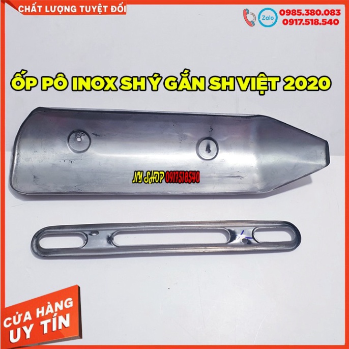 ỐP PÔ INOX SH Ý GẮN SH 2020 Ảnh thật Sp