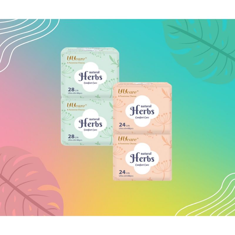 Combo 2 gói Băng vệ sinh thảo dược UUcare Natural Herbs