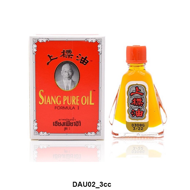 Dầu Gió Đỏ Thái Lan nước vàng Siang pure oil - Dầu Gió Ông Già