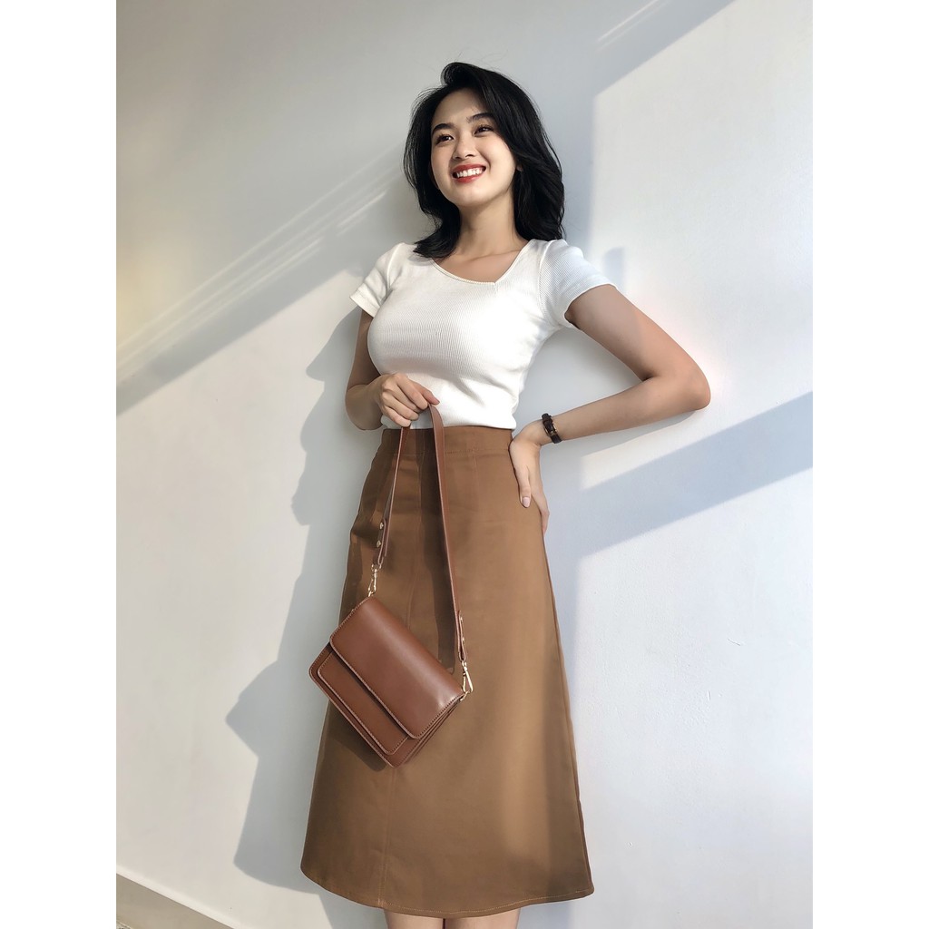 Happy Zoo - Váy khaki midi ( 3 màu )