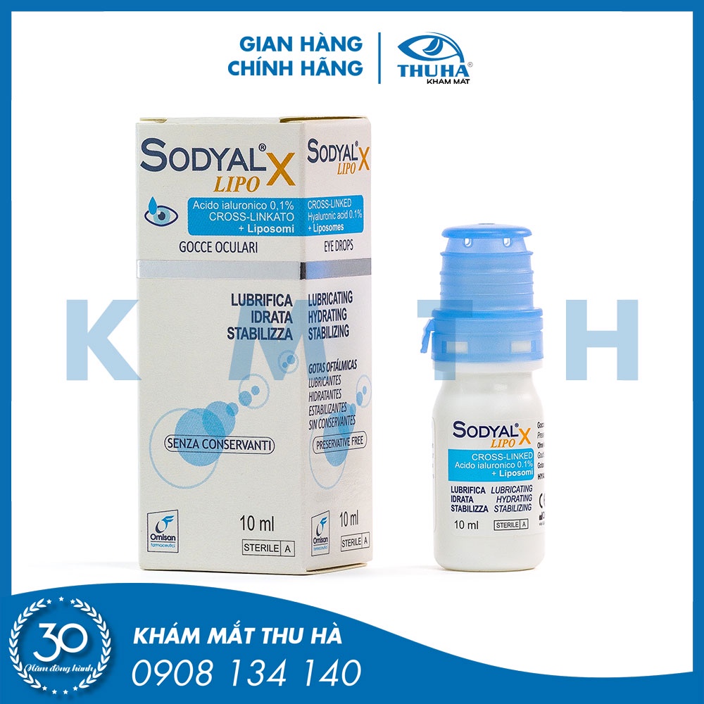 Nhỏ mắt Sodyal X LIPO - Không chất bảo quản - Italy - [Chính hãng]