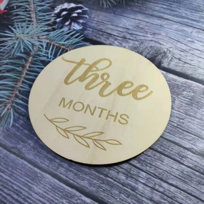 Set 12 Tấm Thẻ Ghi Âm Phát Triển Theo Tháng Làm Thủ Công Kỷ Niệm Cho Bé Sơ Sinh