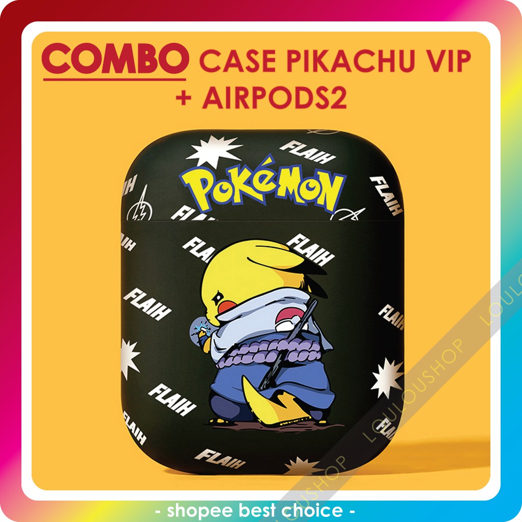 Tai Nghe Bluetooth Jerry không dây TẶNG case Pikachu, chống ồn, bản xịn LOUDA1536, 1-đổi-1 30 ngày BH 3Thg