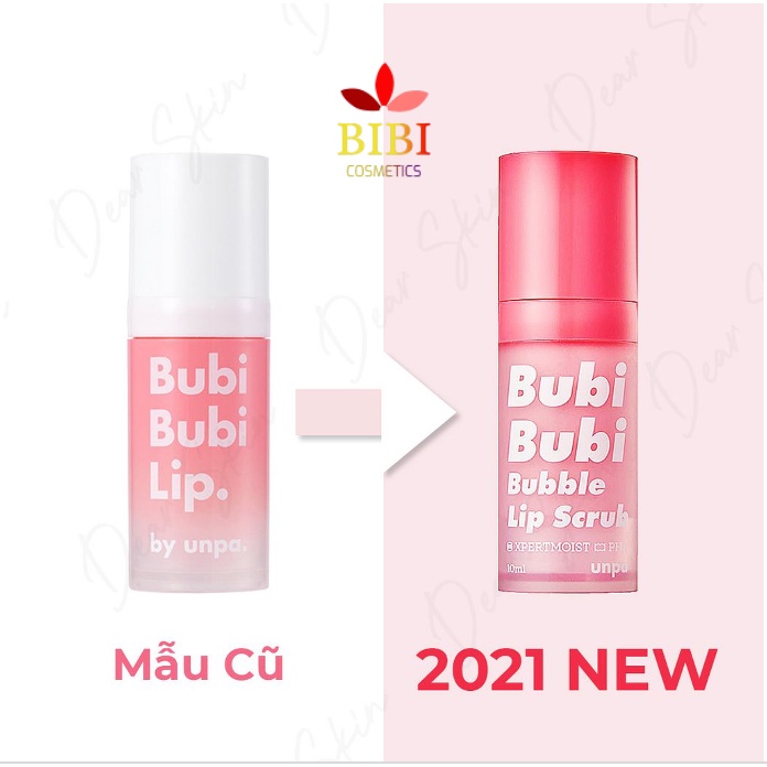 [Săn Sale - Mẫu Mới] Tẩy Tế Bào Môi Sủi Bọt Bubi Bubi Bubble Lip Scrub (Phiên bản 2021)