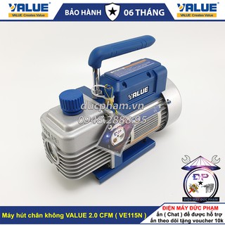 Máy hút chân không value 2.0 cfm ve115n 200w