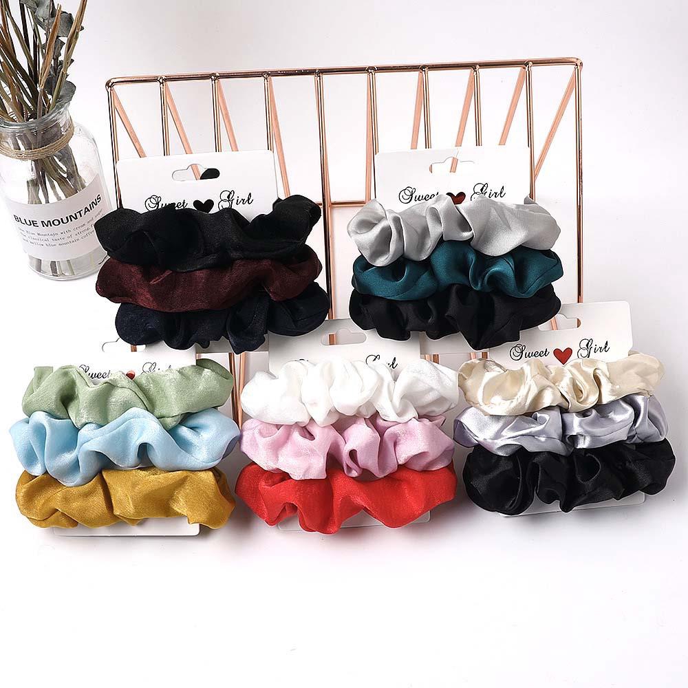 Dây Buộc Tóc Vải Nhung Họa Tiết Chấm Bi