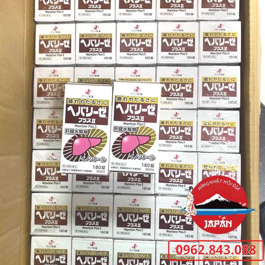 Viên uống thải độc gan trắng 🔸HÀNG LOẠI 1🔸 viên uống Hepalyse Plus II, EX Nhật bản bổ sung khoáng chất cần thiết cho gan