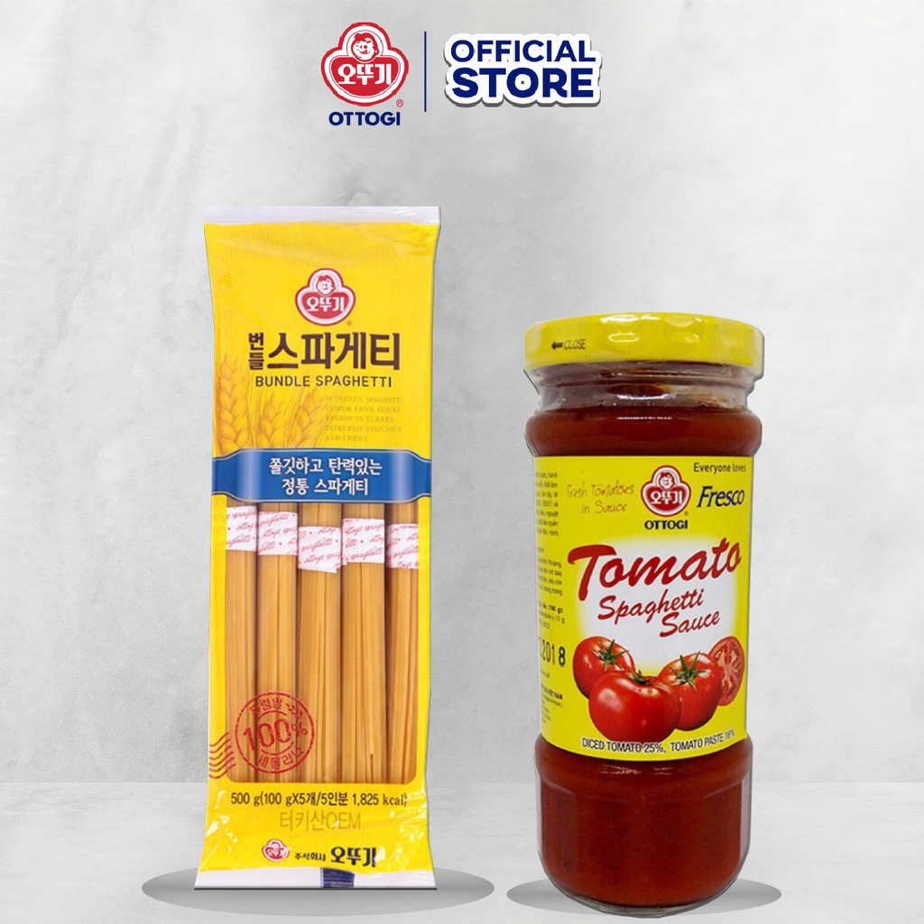 Combo Mì Ý 500g &amp; Sốt Spaghetti Ottogi 220g