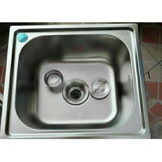 Chậu rửa chén đơn Inox kèm bộ xả