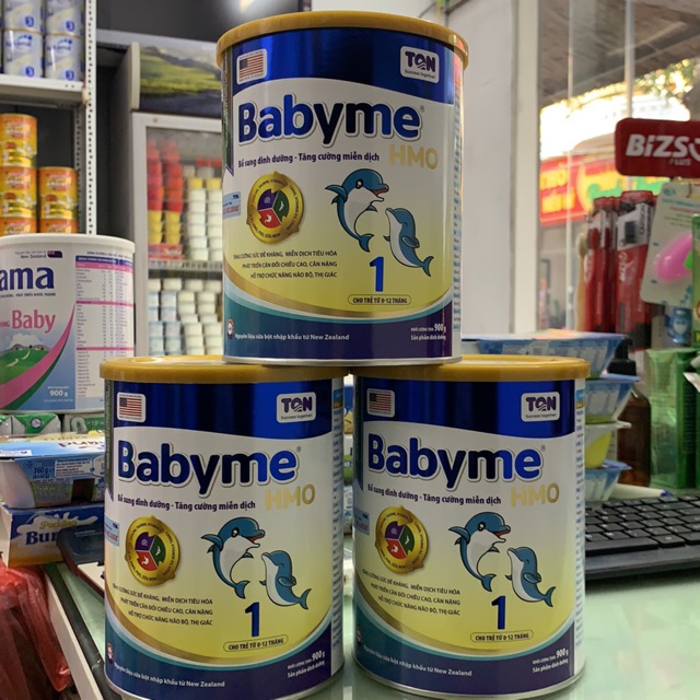 Sữa bột Babyme HMO số 1 hộp 900g (data 2022)
