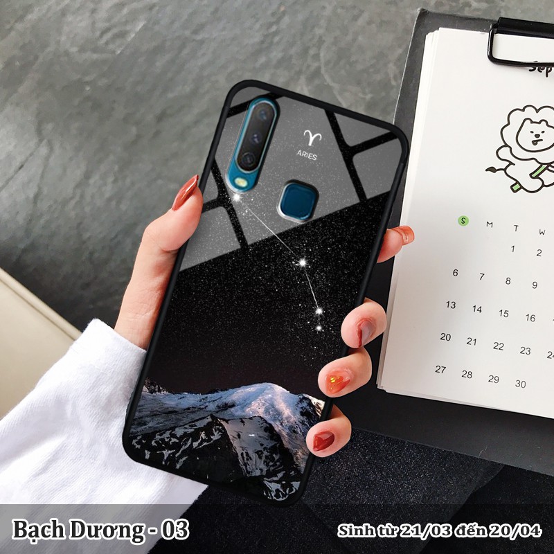 Ốp lưng kính 3D Vivo Y17/ U10- cung hoàng đạo