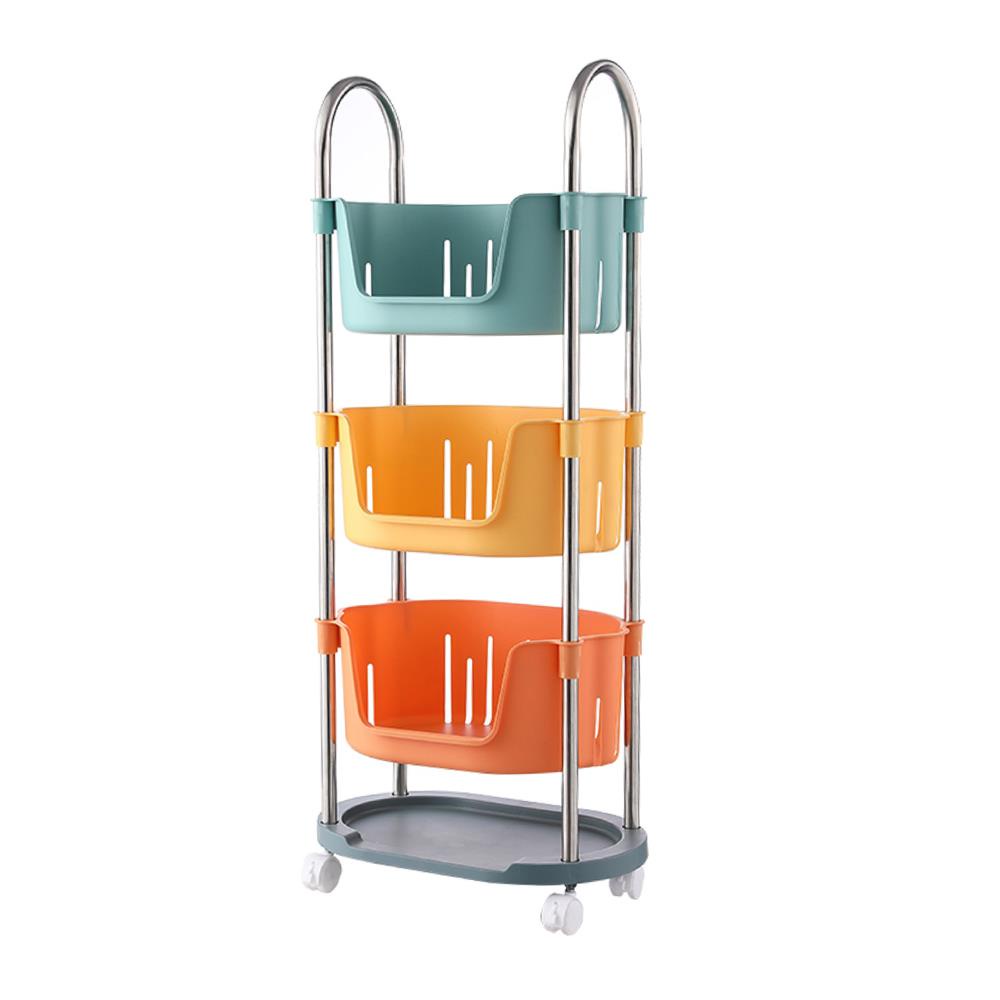 HomeBase STACKO Giỏ nhựa 3 tầng Maru R38.8xS26.5xC98.5cm nhiều màu