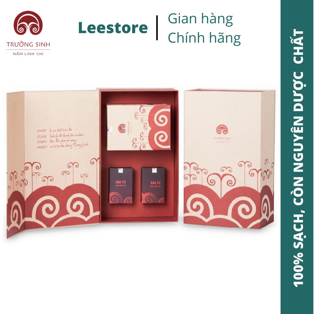 Nấm Linh Chi Trường Sinh hộp quà Hạnh Phúc