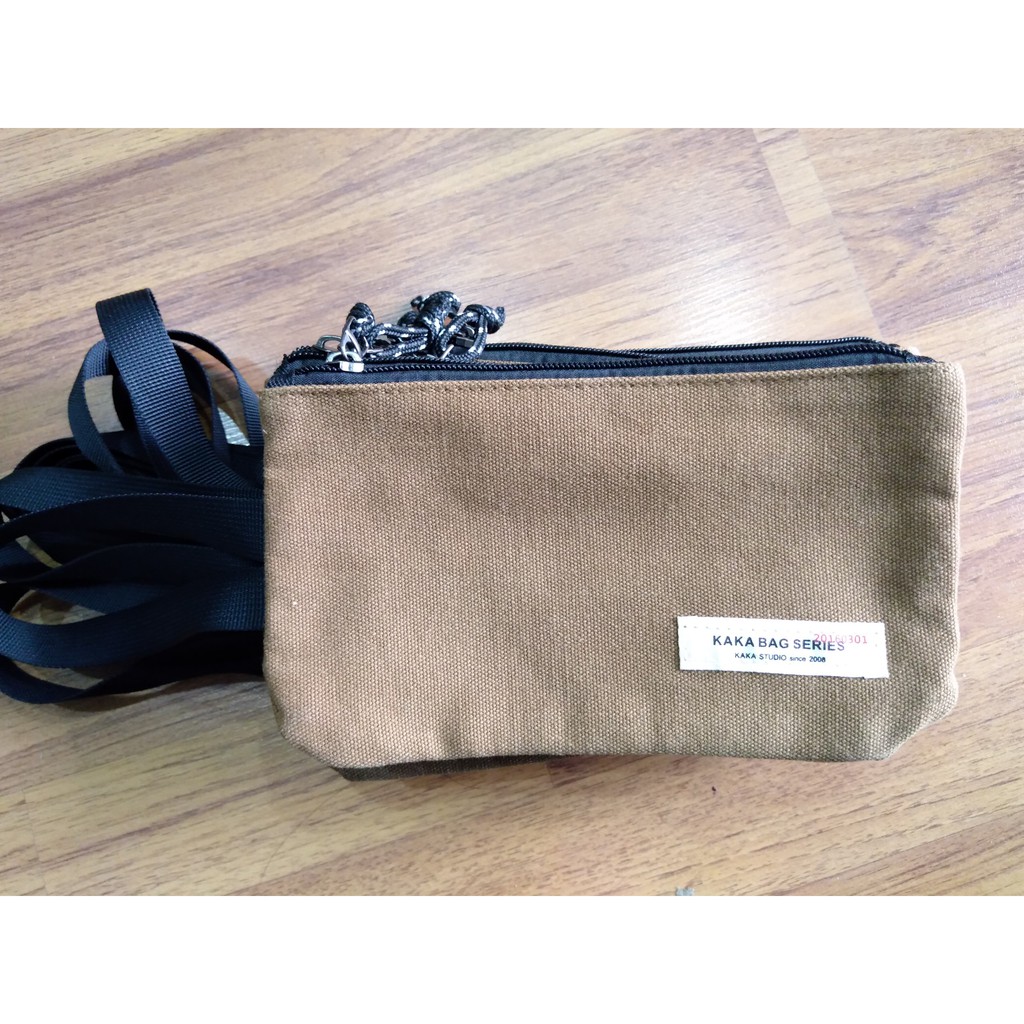 Ví vải bố 2 lớp siêu dày - Nâu